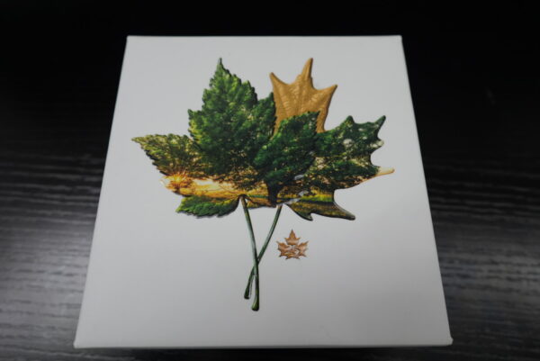 2021 $20 Iconic Maple Leaves – Fine Silver Coin - Image 2