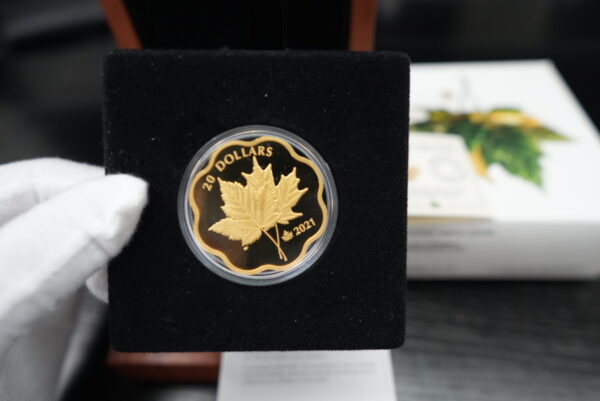 2021 $20 Iconic Maple Leaves – Fine Silver Coin - Image 3