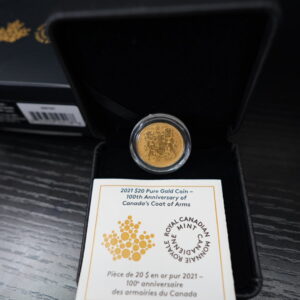 2021 100th Anniversary of Canada's Coat of Arms Gold Coin