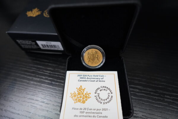 2021 100th Anniversary of Canada's Coat of Arms Gold Coin