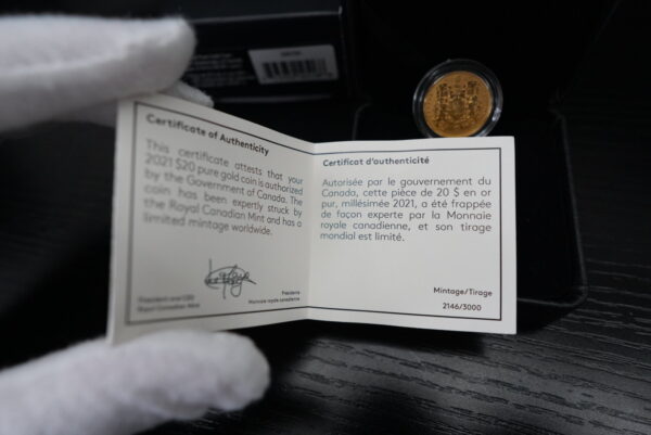 2021 100th Anniversary of Canada's Coat of Arms Gold Coin - Image 3