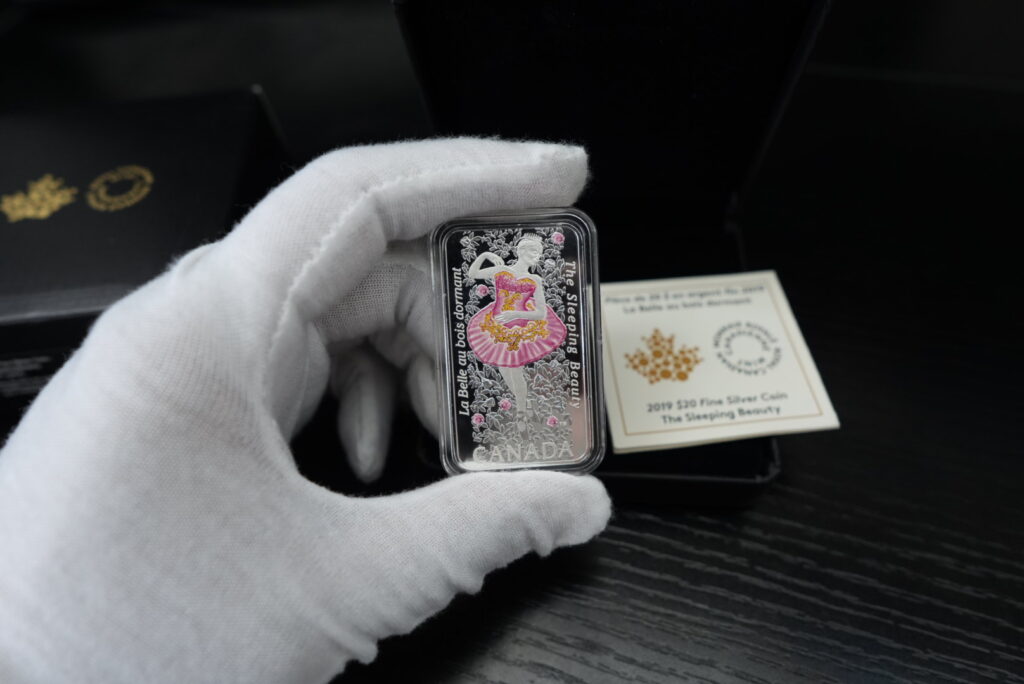 2019 $20 The Sleeping Beauty – 1 oz Pure Silver Coloured Coin