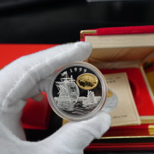 1999 Macao 100 Patacas Silver Proof Coin – Macao Returns to China