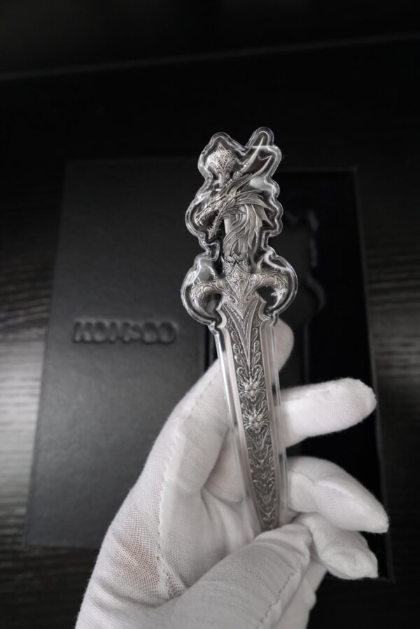 2025 South Korea 2.5 oz Silver Sword of Chiwoo – Antique Finish in Capsule with Box - Image 3