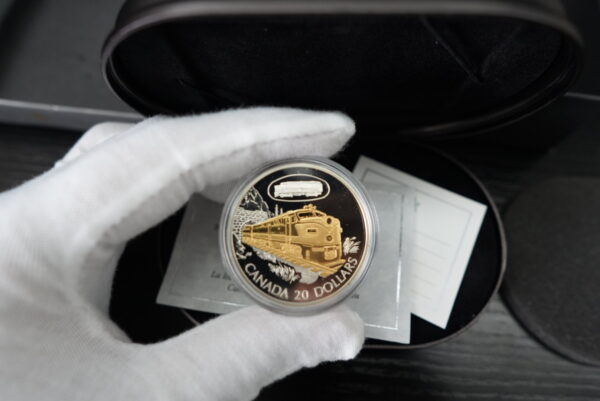 2003 $20 C.N.R. FA-1 Diesel Electric Locomotive – Sterling Silver Coin