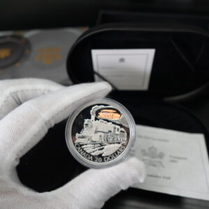 2002 $20 D-10 Locomotive – Sterling Silver Hologram Coin