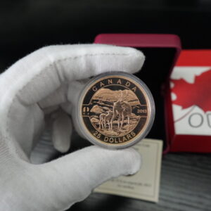 2013 $25 O Canada: The Caribou – 1 oz Pure Silver Coin