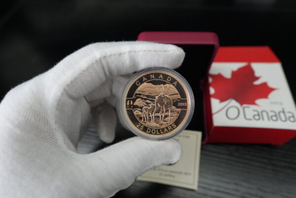 2013 $25 O Canada: The Caribou – 1 oz Pure Silver Coin