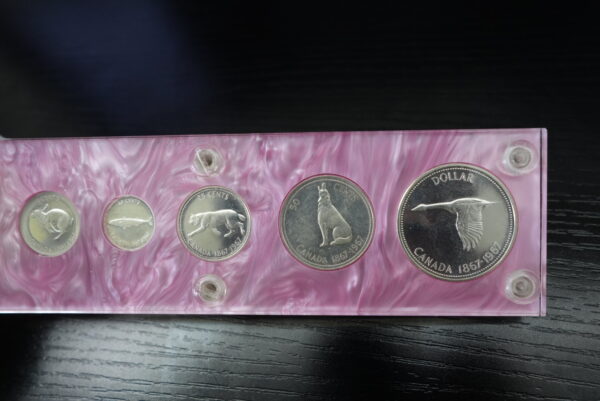 1867–1967 Canada Centennial 6-Coin Set – 80% Silver – Acrylic Holder - Image 4