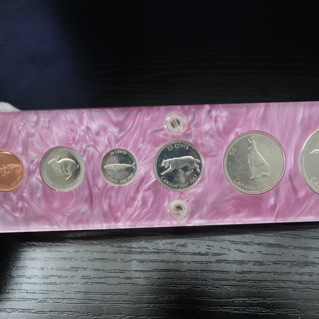 1867–1967 Canada Centennial 6-Coin Set – Acrylic Holder - Coinstale