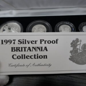 1997 Britannia Silver Proof 4-Coin Set – First Ever! Tercentenary Tribute in .958 Fine Silver