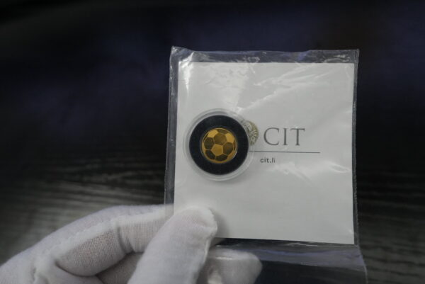 Palau $1 Golden Soccer Ball – 1/2 Gram Gold Shaped Coin | 0.5 g Pure Gold