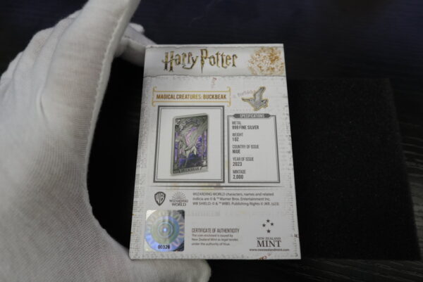 2023 Harry Potter Magical Creatures – Buckbeak $2 1 oz Fine Silver Coin | Niue (NZ Mint) - Image 4