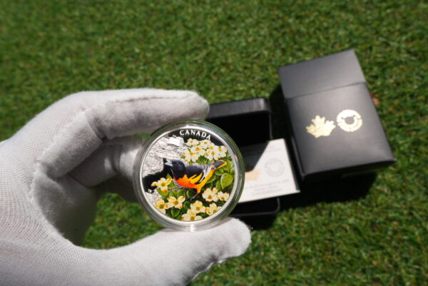 Colourful Birds: Baltimore Oriole – 1 oz Fine Silver Coin | Royal Canadian Mint