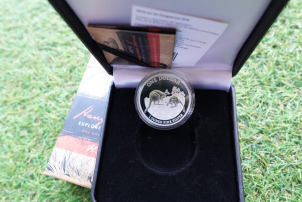 2014 $1 Kangaroo Series – Explorers' First Sightings | 1 oz Pure Silver Coin - Image 4
