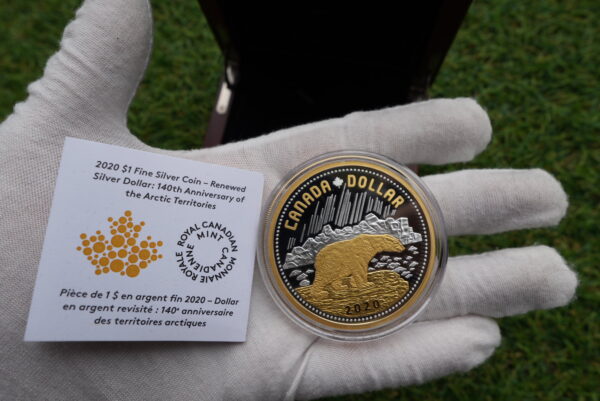 2020 $1 Renewed Silver Dollar – 140th Anniversary of the Arctic Territories | Pure Silver Coin - Image 4