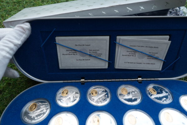 1995–1999 Canadian $20 Aviation Series 2 – Powered Flight: Beyond WWII | 10-Coin Sterling Silver Set - Image 5