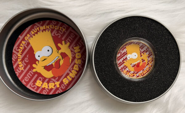 2022 Tuvalu $1 1 oz .999 Silver Bart Simpson Coin - 100 Mintage