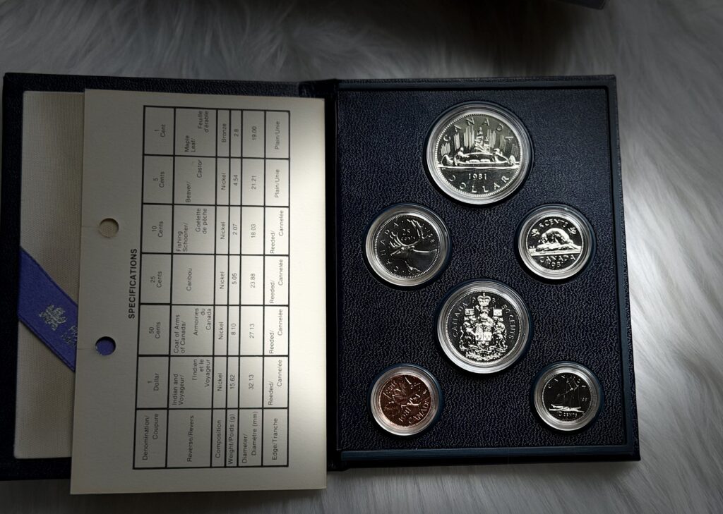 1981 Canada Specimen Coin Set – Royal Canadian Mint