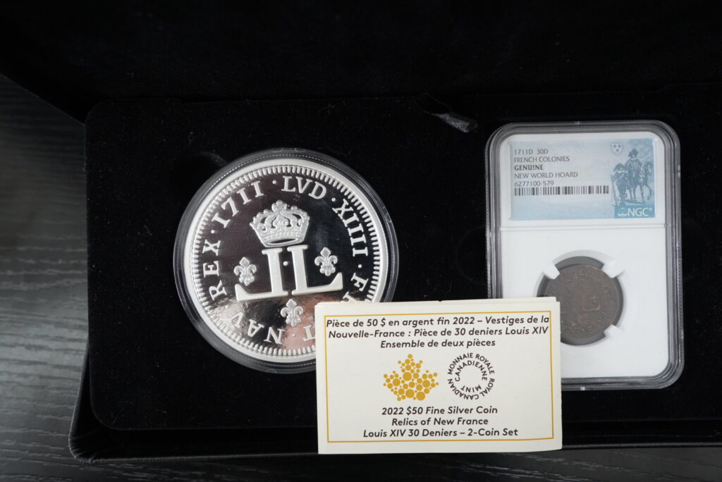 2022 $50 Relics of New France Louis XIV 30 Deniers