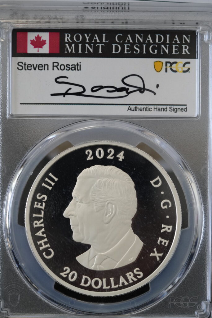 2024 Royal Canadian Mint Wildlife Reflections Cougar 1 oz Fine Silver Coin – Signed by Designer Steven Rosati