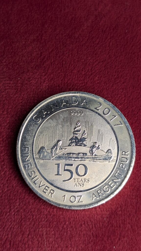 2017 Canada Special Edition Silver Voyageur Coin –Canada’s 150th birthday