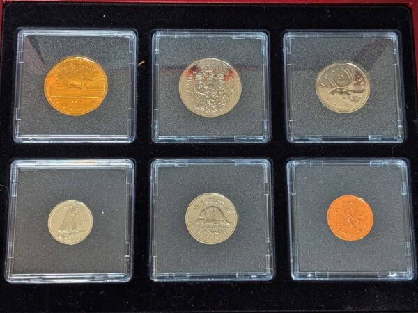 1994 Canada Select Gem Uncirculated Proof-Like Set in Mahogany Finish Wood Display Cases