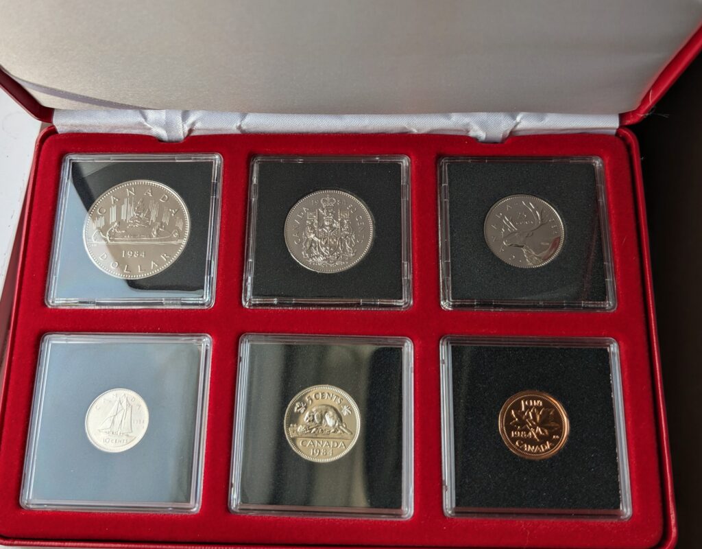 1984 Canada Select Gem Uncirculated Proof-Like Set – Red Leather-Like Presentation Case