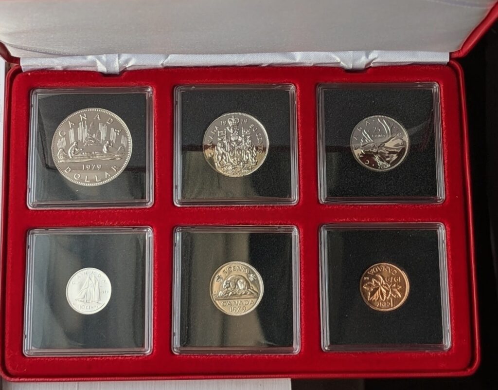 1979 Canada Select Gem Uncirculated Proof-Like Set – Red Leather-Like Presentation Case
