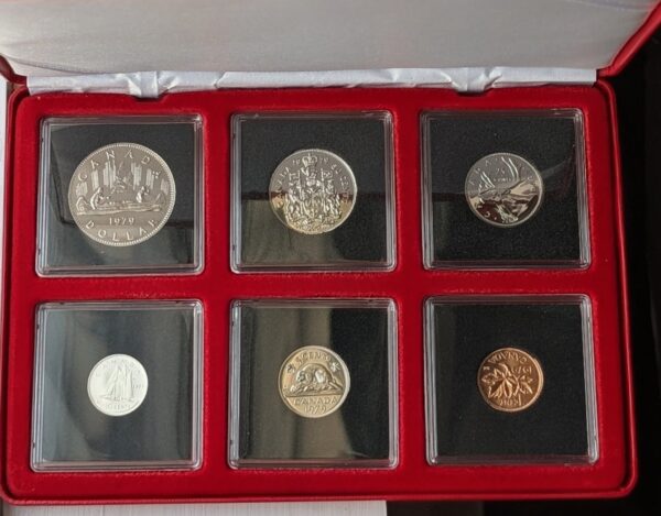 1979 Canada Select Gem Uncirculated Proof-Like Set – Red Leather-Like Presentation Case