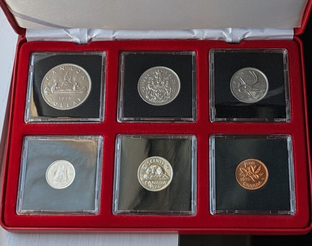 1976 Canada Select Gem Uncirculated Proof-Like Set – Red Leather-Like Presentation Case