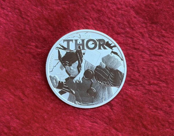2018 Tuvalu $1 Marvel Series – Thor – 1 oz .999 Fine Silver Coin (BU)