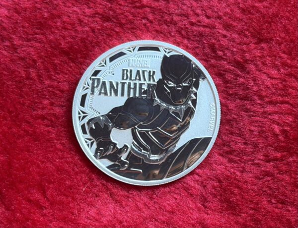 2018 Tuvalu $1 Marvel Series – Black Panther – 1 oz .9999 Fine Silver Coin (BU)