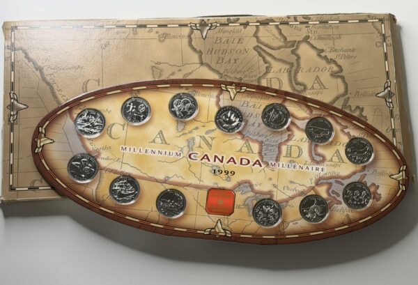 1999 Canada 25 Cent Millennium Quarters Series – 12 Coin Set