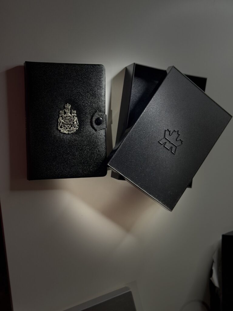 1977 Royal Canadian Mint Proof - Silver Jubilee Issue - Rare Black Presentation Case