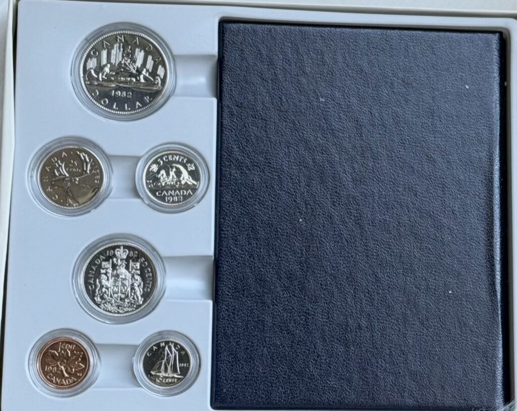 1982 Canada Select Gem Uncirculated Proof-Like Set – Presented in an official Royal Canadian Mint hard presentation case