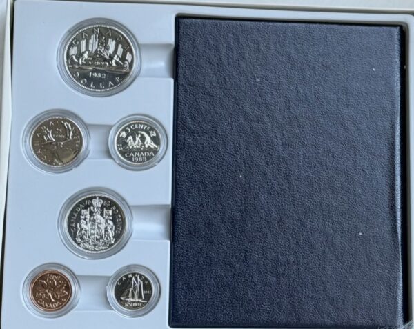 1982 Canada Select Gem Uncirculated Proof-Like Set – Presented in an official Royal Canadian Mint hard presentation case