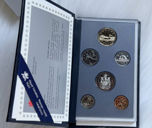 1995 Canada Select Gem Uncirculated Proof-Like Set – Presented in an official Royal Canadian Mint hard presentation case