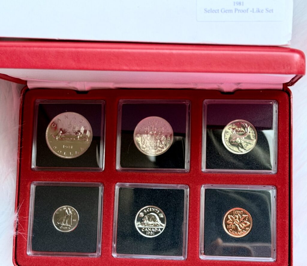 1981 Canada Select Gem Uncirculated Proof-Like Set – Red Leather-Like Presentation Case