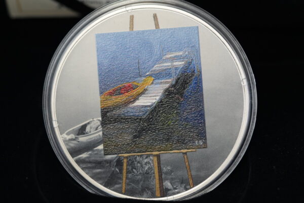 A Paddle Awaits – 2017 $20 En Plein Air Silver Coin