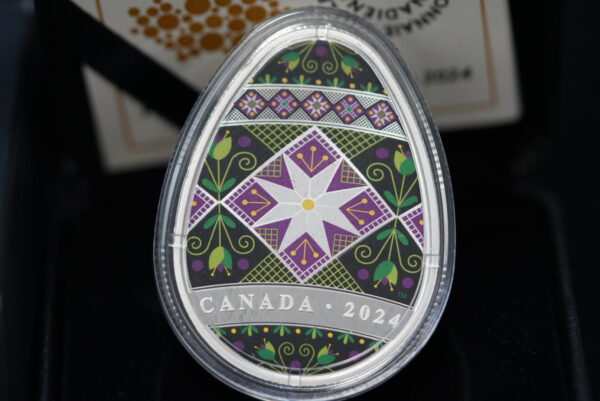 Modern Pysanka – 2024 $20 Fine Silver Coin