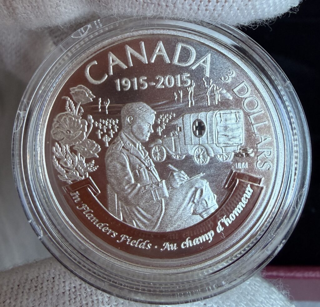 In Flanders Fields – 2015 $3 Pure Silver Coin (100th Anniversary)