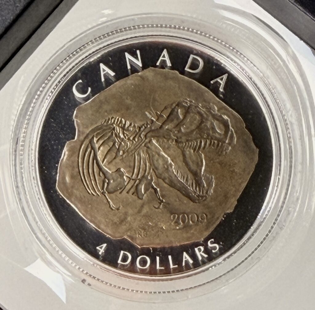 Tyrannosaurus Rex – 2009 $4 Pure Silver Coin
