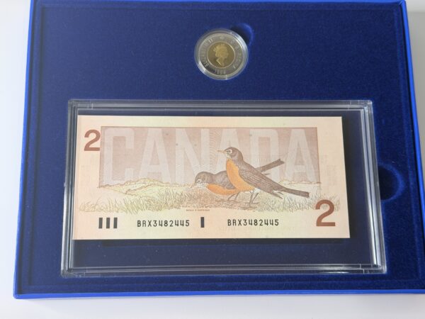 1996 $2 Proof Coin and Bank Note Set – Royal Canadian Mint