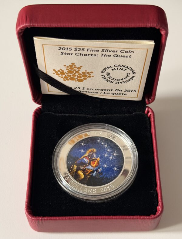 2015 $25 Star Charts Series: The Quest – Glow-in-the-Dark Coin