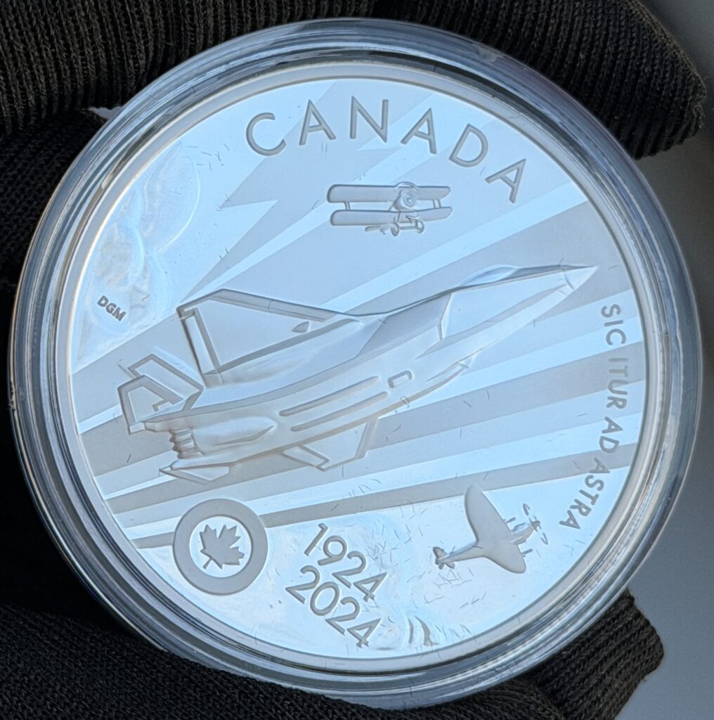 2024 Royal Canadian Air Force Centennial $20 Silver Coin