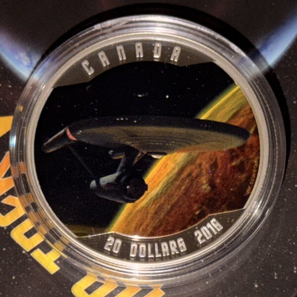 20 Star Trek – U.S.S. Enterprise – 1 oz Pure Silver Coin