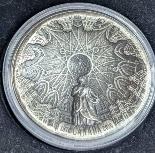 The Library of Parliament – 2016 $25 Concave Pure Silver Coin